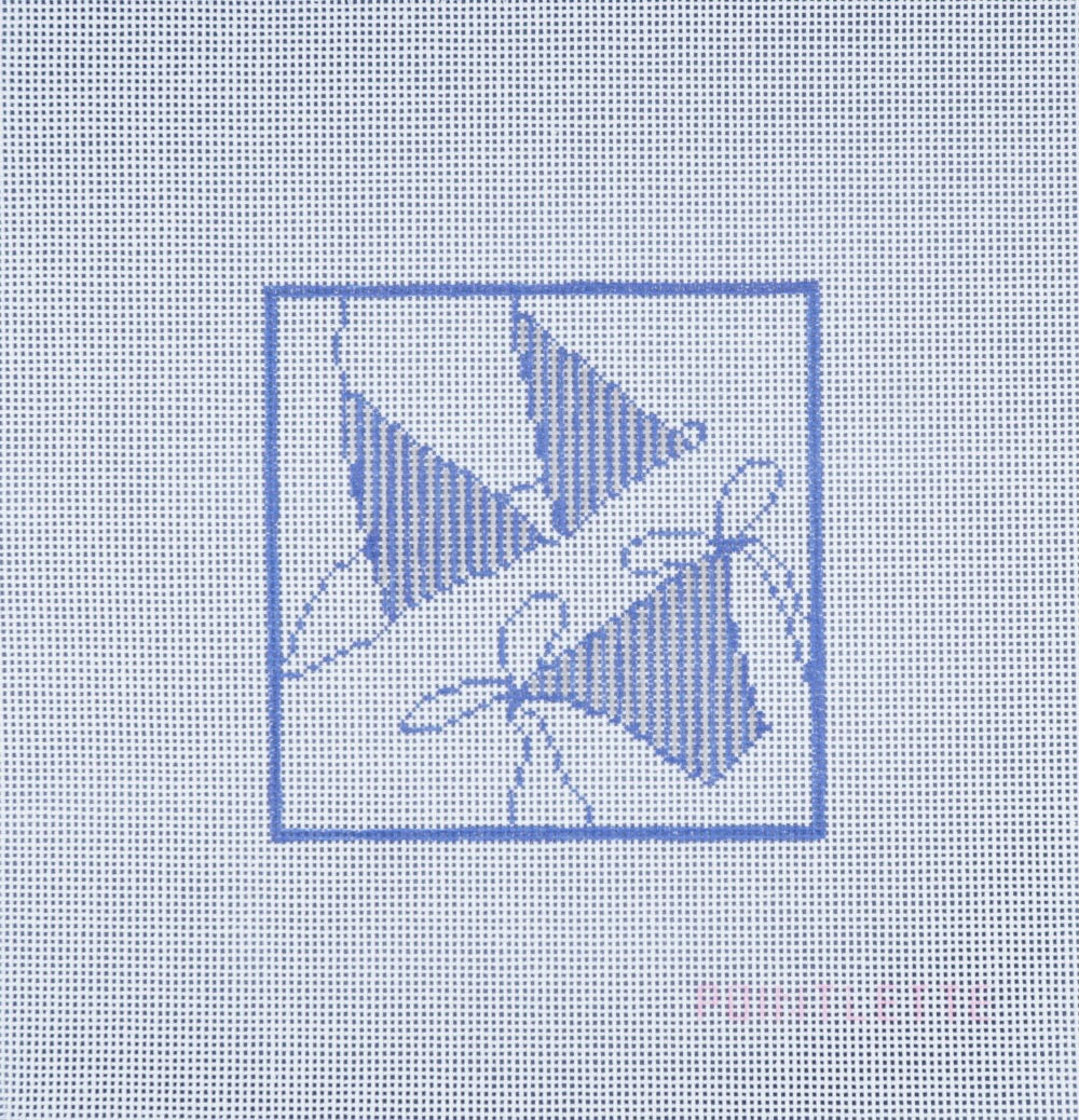 Tini Blue Bikini Needlepoint Canvas