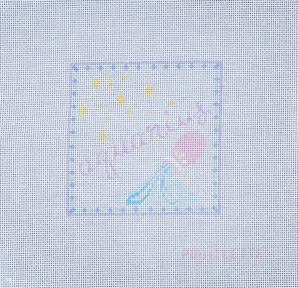 Written in the Stars: Aquarius Needlepoint Canvas