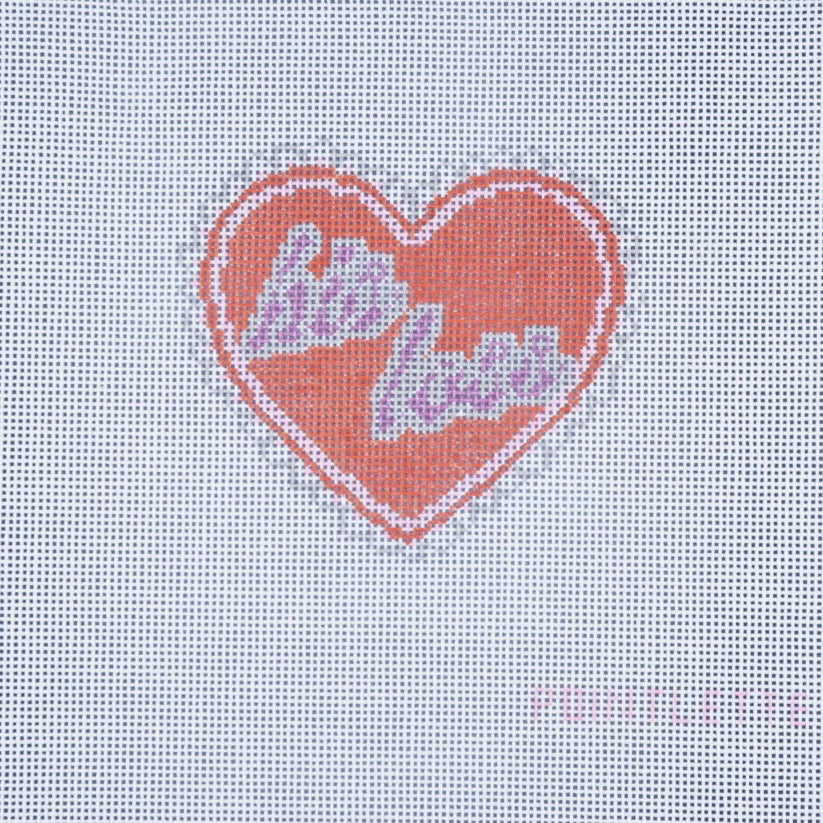 "His Loss" Breakup Heart Needlepoint Canvas