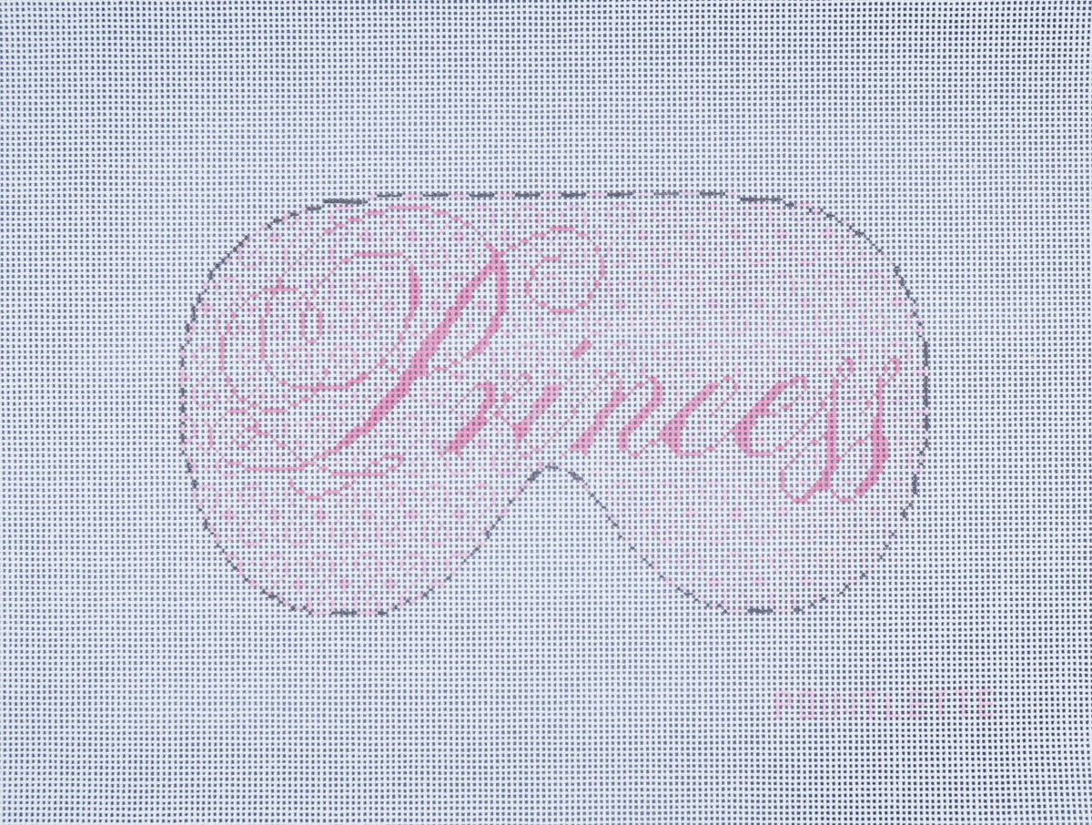 "Princess" Beauty Sleep Needlepoint Eye Mask Canvas